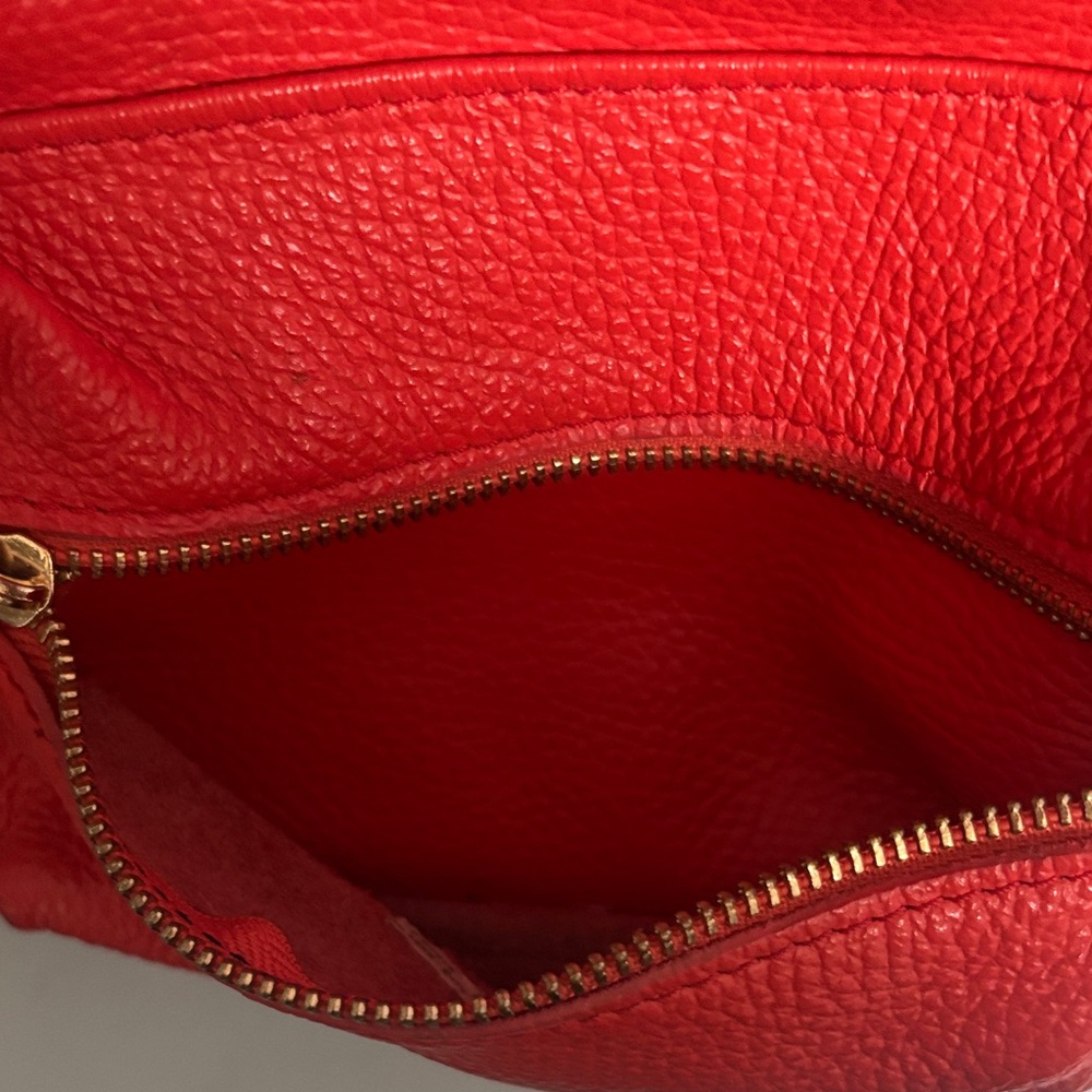 Orange Leather Mini Backpack - image 2